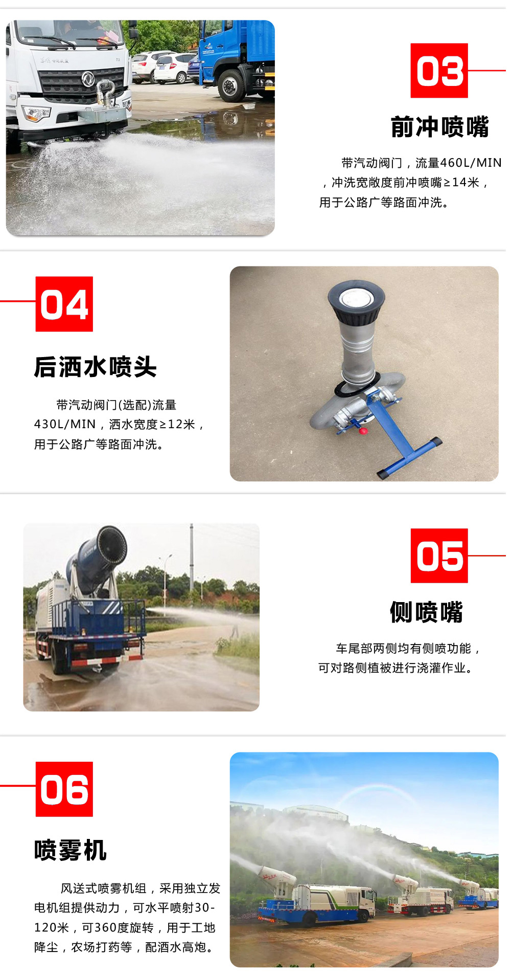 東風小多利卡5方抑塵霧炮噴灑車