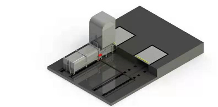 水平分體式壓縮垃圾站設備